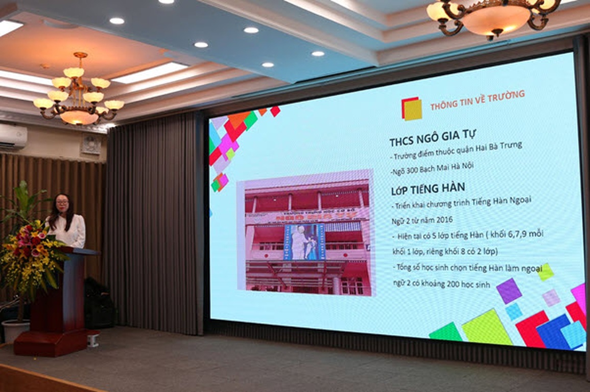 Tọa đàm Tình hình giảng dạy tiếng Hàn ở bậc phổ thông tại Việt Nam - 6 Tọa đàm Tình hình giảng dạy tiếng Hàn ở bậc phổ thông tại Việt Nam - 6