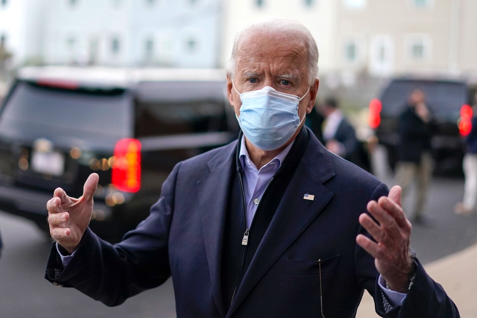Ông Biden nói sẽ không phản ứng nếu ông Trump tuyên bố chiến thắng sớm - 1 Ông Biden nói sẽ không phản ứng nếu ông Trump tuyên bố chiến thắng sớm - 1