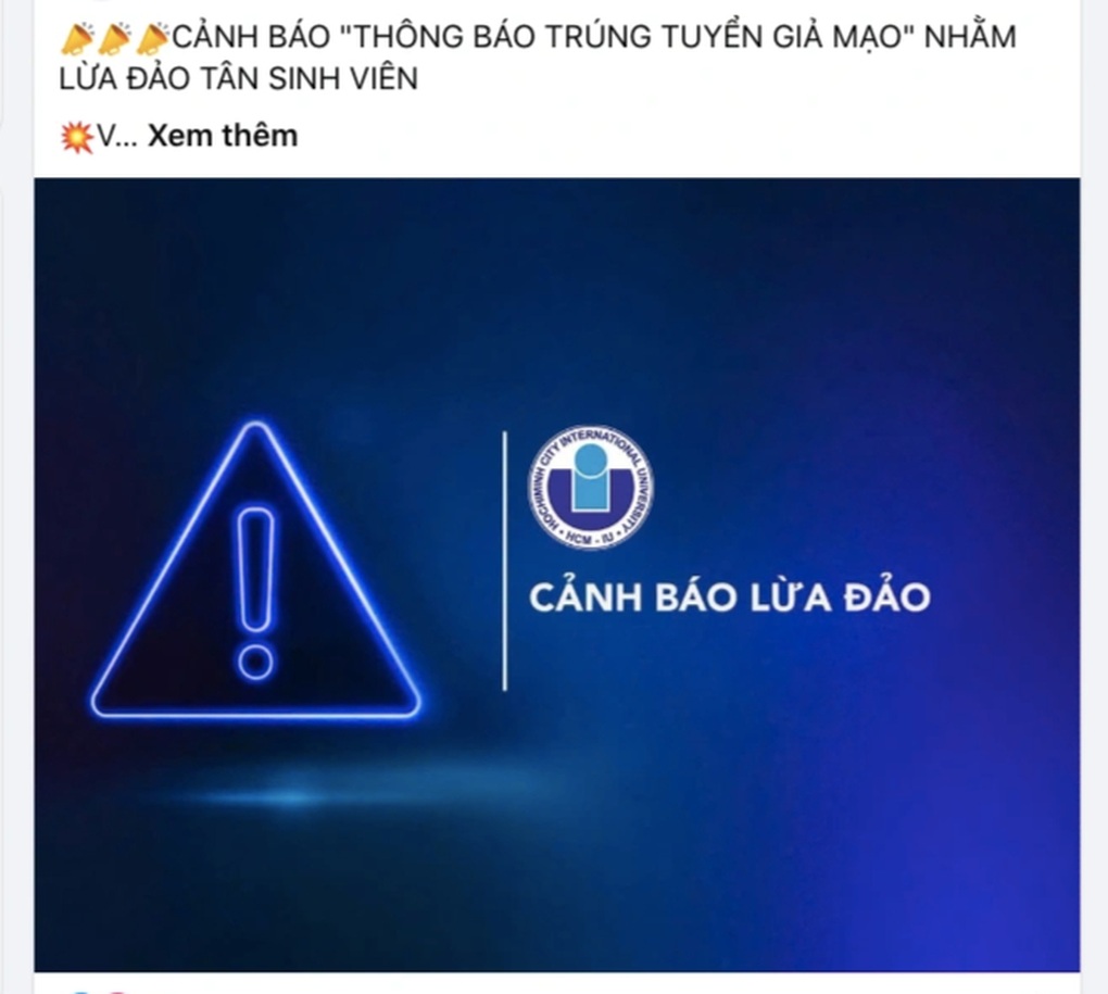 Кандидаты «получили стипендии до поступления», предупреждает школа - 1 Thí sinh “chưa trúng tuyển đã nhận học bổng”, trường cảnh báo gấp - 1