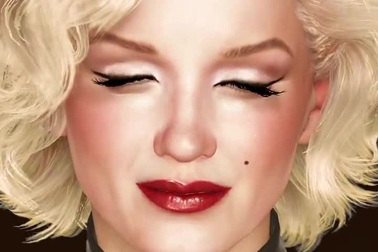 Video giới thiệu về Marilyn Monroe kỹ thuật số, được tích hợp AI