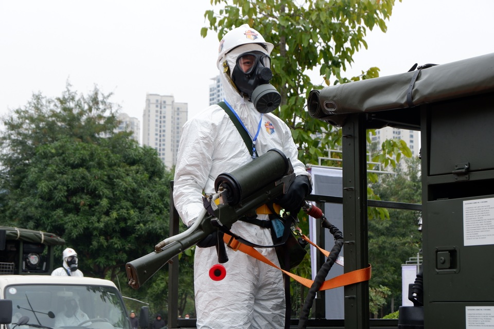 Hơn 300 cán bộ, chiến sĩ diễn tập y tế phục vụ Đại hội Đảng - 9