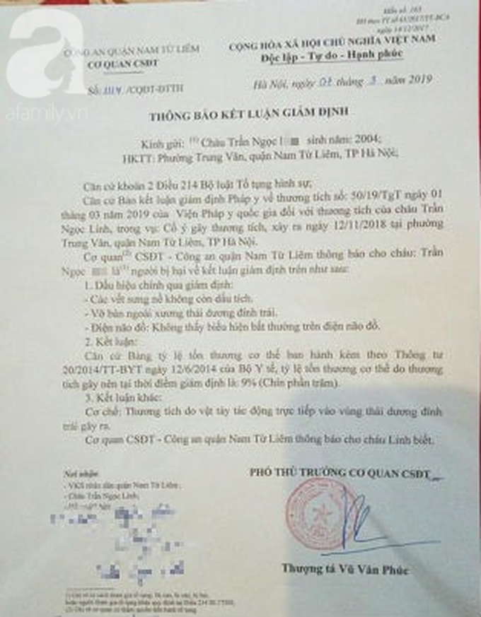 Nữ sinh lớp 9 tố bị vợ 2 của bố đánh chấn thương phải lưu ban do nghỉ quá số ngày quy định - Ảnh 2. Nữ sinh lớp 9 tố bị vợ 2 của bố đánh chấn thương phải lưu ban do nghỉ quá số ngày quy định - Ảnh 2.