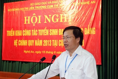 Cụm thi Vinh đón hơn 62 ngàn thí sinh