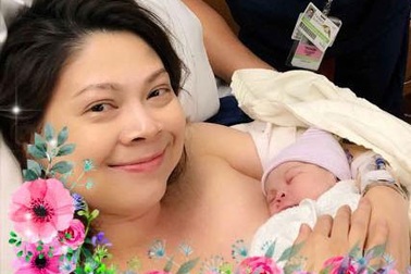 “Búp bê” Thanh Thảo sinh con gái đầu lòng tại Mỹ