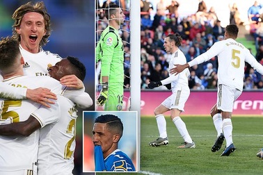 Thắng đậm trận derby, Real Madrid áp sát Barcelona