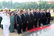 Lãnh đạo Đảng, Nhà nước viếng Chủ tịch Hồ Chí Minh