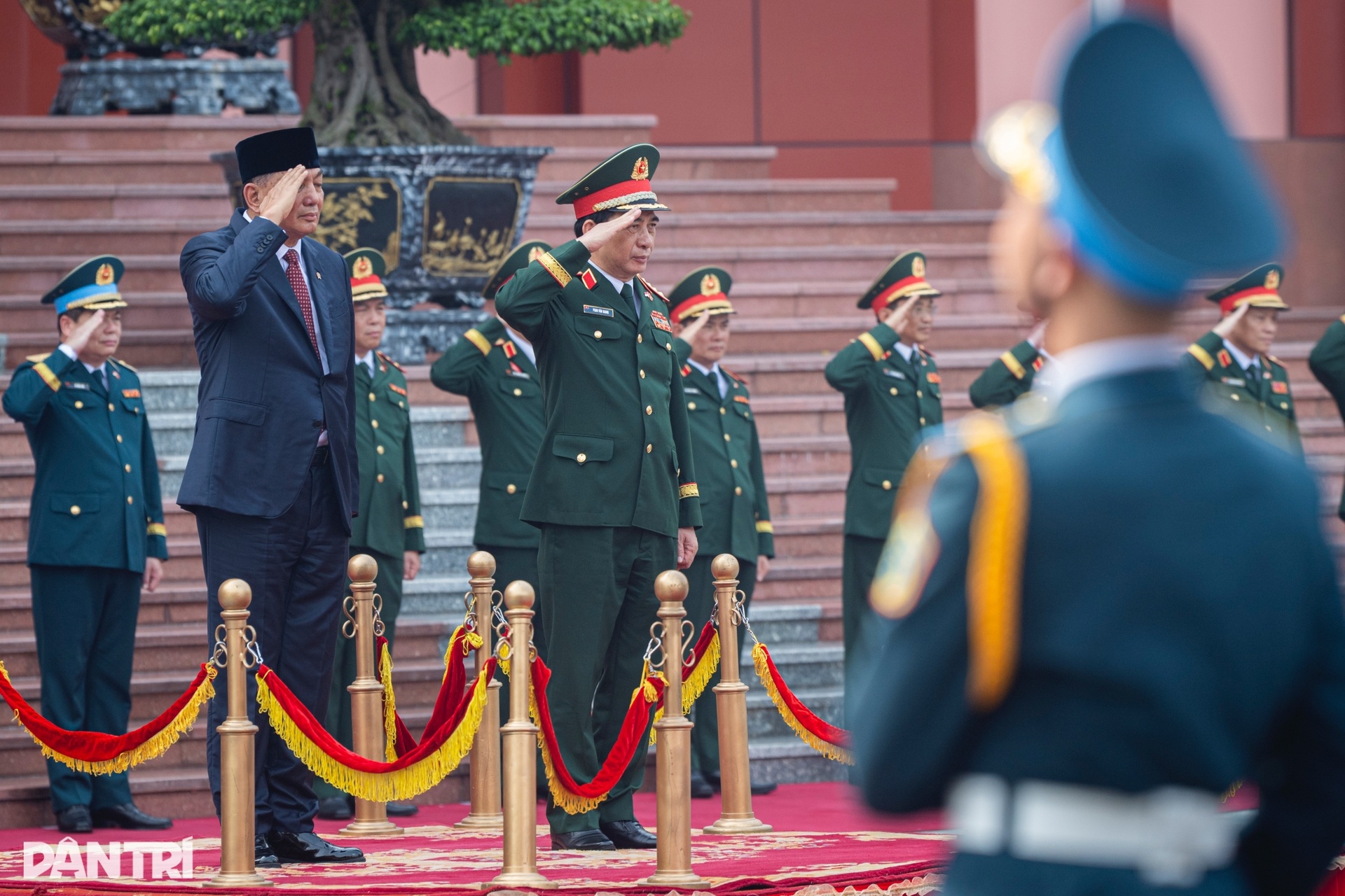 Đại tướng Phan Văn Giang chủ trì lễ đón Bộ trưởng Bộ Quốc phòng Indonesia - 3 Đại tướng Phan Văn Giang chủ trì lễ đón Bộ trưởng Bộ Quốc phòng Indonesia - 3