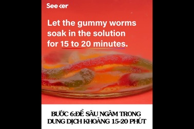 Thí nghiệm vui: “hồi sinh” những chú sâu kẹo dẻo