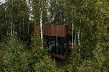 Căn nhà cabin nhỏ sang trọng nằm giữa rừng