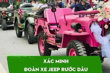 Xác minh đoàn xe Jeep rước dâu tại TP Thái Nguyên