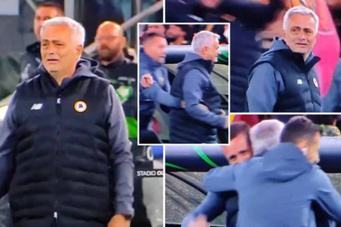 HLV Mourinho khóc nức nở trong ngày lọt vào chung kết cúp châu Âu