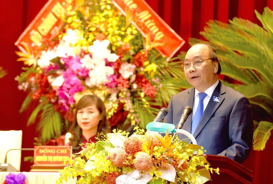 DSC_3290.jpg Ông Nguyễn Xuân Phúc - Thủ tướng Chính phủ phát biểu và chỉ đạo tại Đại hội.