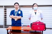 Bác sĩ túc trực đảm bảo y tế tại Giải bóng đá sinh viên Việt Nam