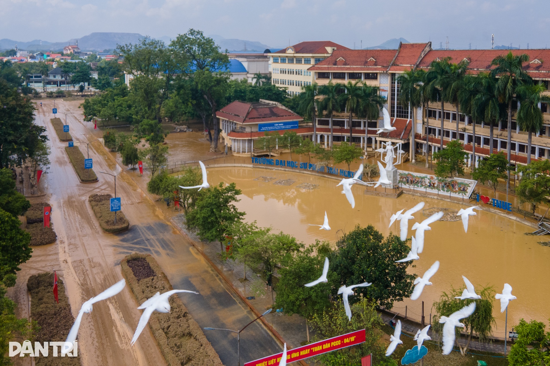 ថៃ ង្វៀន៖ សាលារៀនលិចក្នុងភក់ បន្ទាប់ពីទឹកស្រកចុះ - ១ Thái nguyên: Trường lớp ngập trong bùn lũ sau khi nước rút - 1