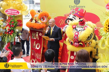Khai trương đỏ tấn tài phát lộc cùng Công ty Cổ phần Bất động sản UniHomes Nam Sài Gòn