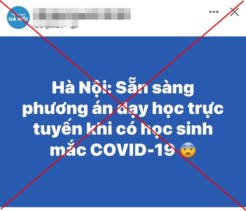 Sở GDĐT Hà Nội bác thông tin học trực tuyến khi có học sinh mắc Covid-19 - 1 Sở GDĐT Hà Nội bác thông tin học trực tuyến khi có học sinh mắc Covid-19 - 1