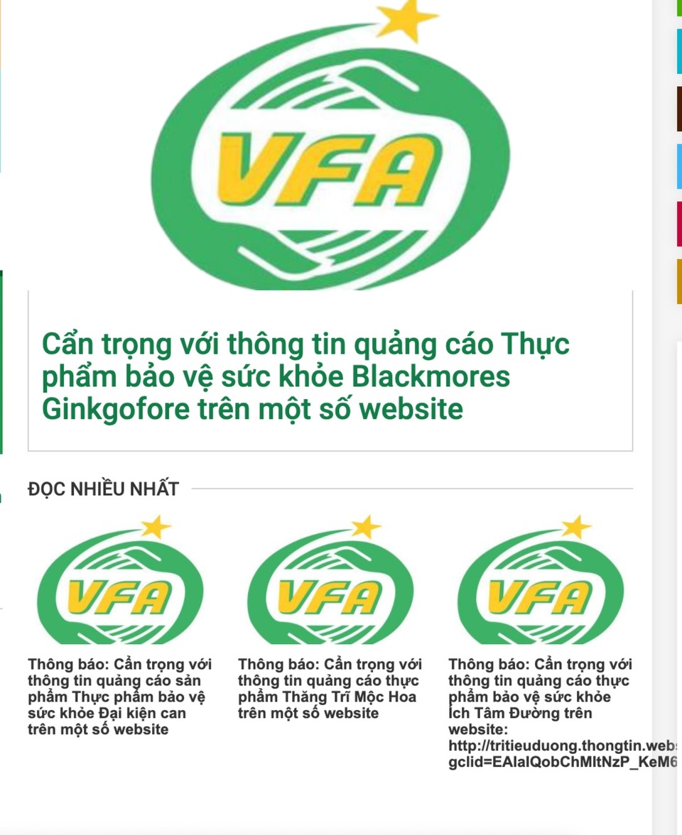 Cơ quan quản lý gọi tên hàng loạt thực phẩm chức năng vi phạm quảng cáo - 1 Cơ quan quản lý gọi tên hàng loạt thực phẩm chức năng vi phạm quảng cáo - 1