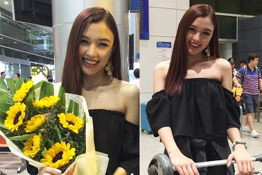 Phương Chi rạng rỡ về nước sau thành tích lọt Top 10 Nữ hoàng du lịch Quốc tế