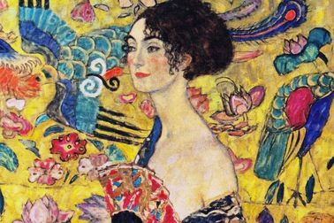 Bức "Quý bà cầm quạt" của Gustav Klimt phá vỡ kỷ lục về giá