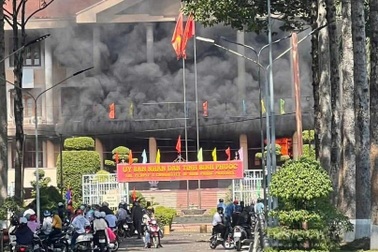 Công an thông tin vụ cháy trụ sở UBND tỉnh Bình Phước