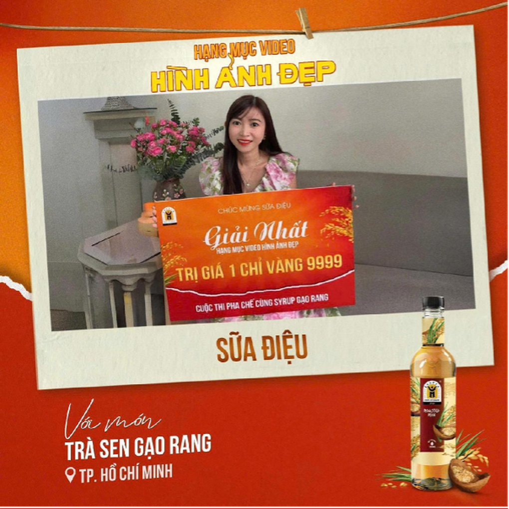 Giải thưởng trị giá 2 chỉ vàng từ cuộc thi pha chế cùng Syrup Chôm Chôm Hestia - 5 Giải thưởng trị giá 2 chỉ vàng từ cuộc thi pha chế cùng Syrup Chôm Chôm Hestia - 5