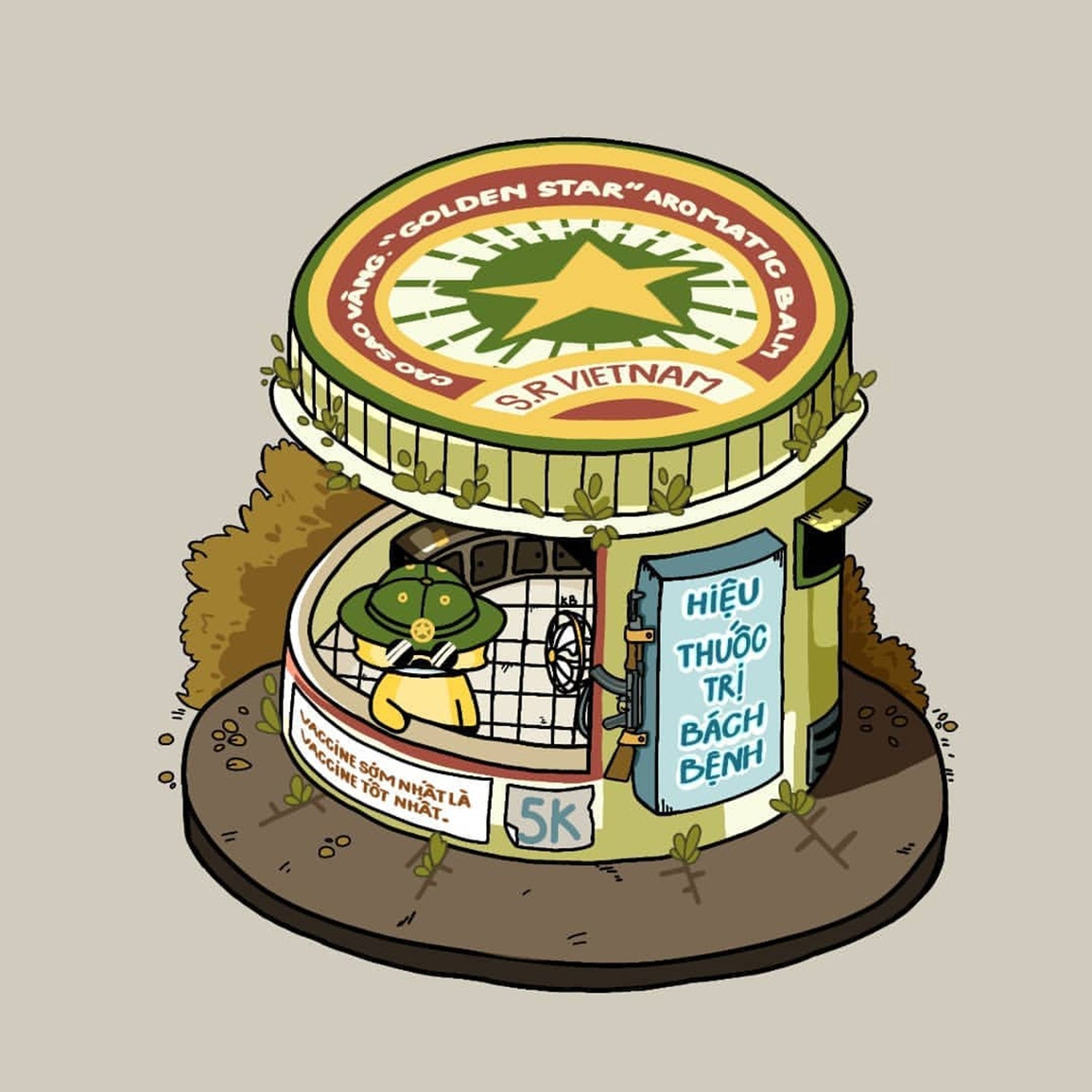 Bộ tranh lấy cảm hứng từ việc ăn đồ hộp, uống sữa lon trong mùa dịch - 4