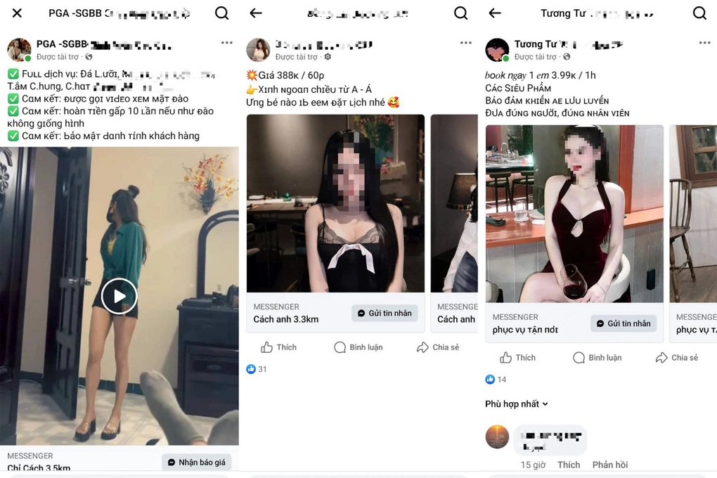 Tràn lan quảng cáo bán dâm, tình một đêm trên Facebook - 2