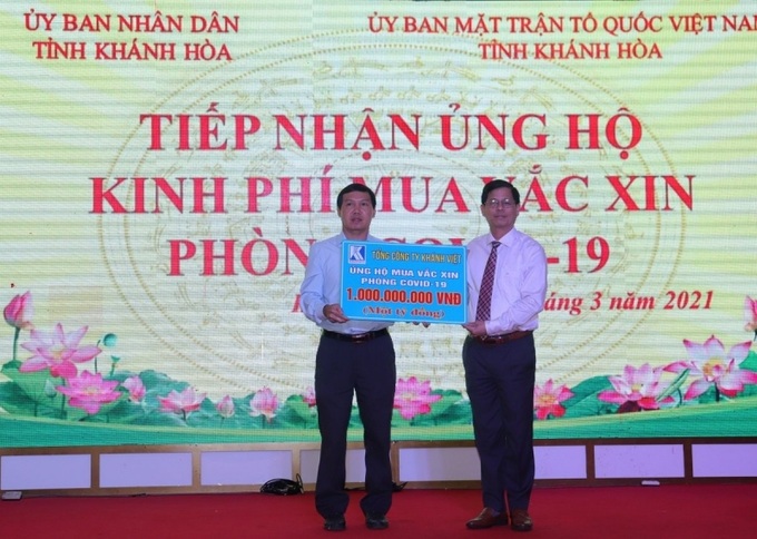 Khatoco ủng hộ 1 tỷ đồng cho Quỹ vắc-xin phòng Covid-19