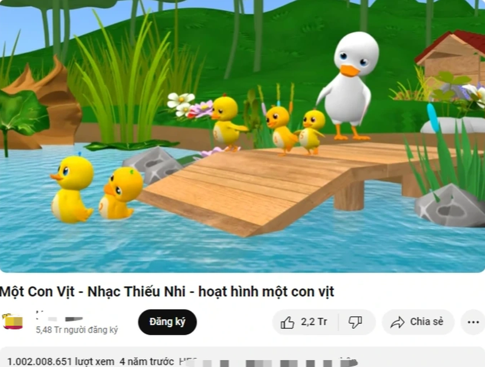 “Một con vịt”: MV Việt đầu tiên đạt 1 tỷ lượt xem biến mất khỏi YouTube - 2 “Một con vịt”: MV Việt đầu tiên đạt 1 tỷ lượt xem biến mất khỏi YouTube - 2