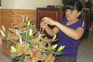 Người phụ nữ da cam giàu nghị lực