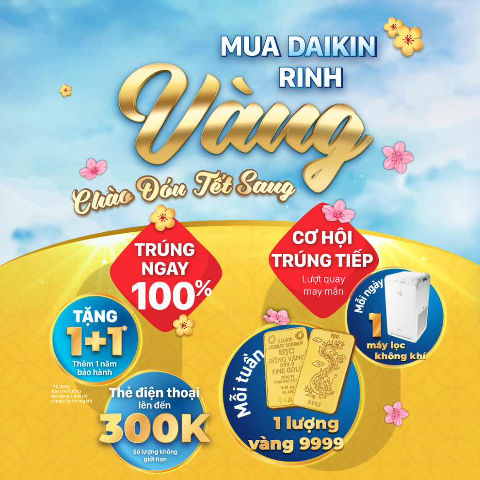 Mua điều hòa, máy lọc không khí Daikin có cơ hội trúng vàng - 1