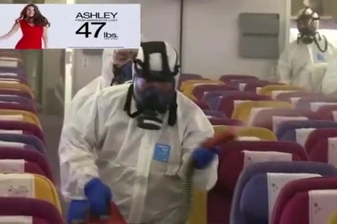 Phun khử trùng cabin và buồng lái máy bay