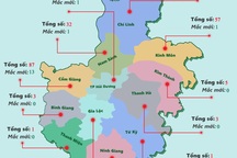 Bản đồ phân bố số ca mắc Covid-19 trên địa bàn tỉnh Hải Dương