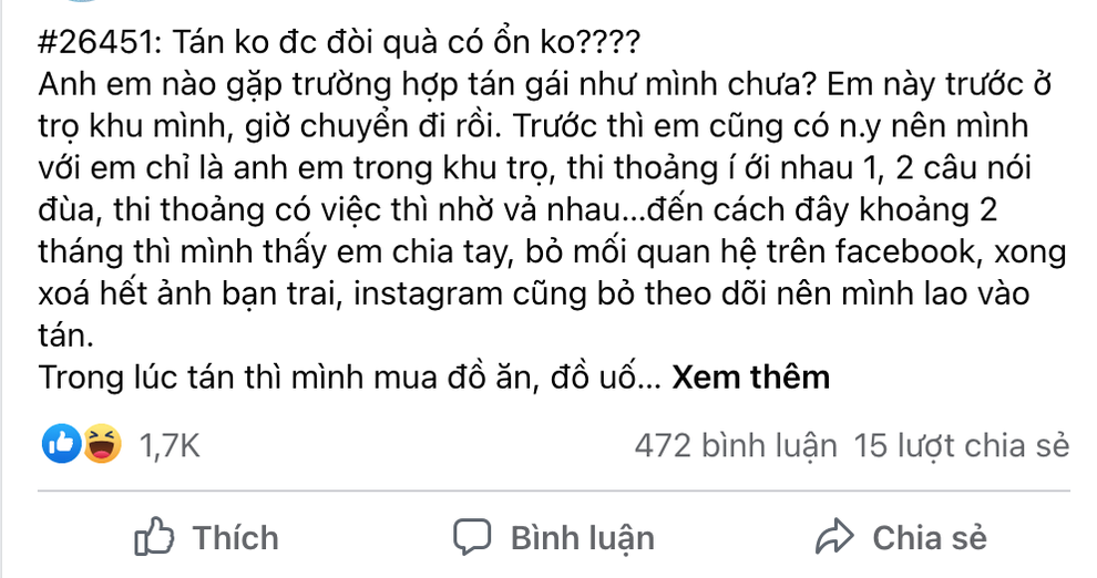 Thanh niên tán gái, 2 tháng hết 9 triệu, tán không được muốn... đòi quà - 2 Thanh niên tán gái, 2 tháng hết 9 triệu, tán không được muốn... đòi quà - 2