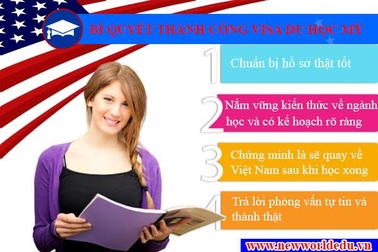 Bí quyết thành công Visa du học Mỹ