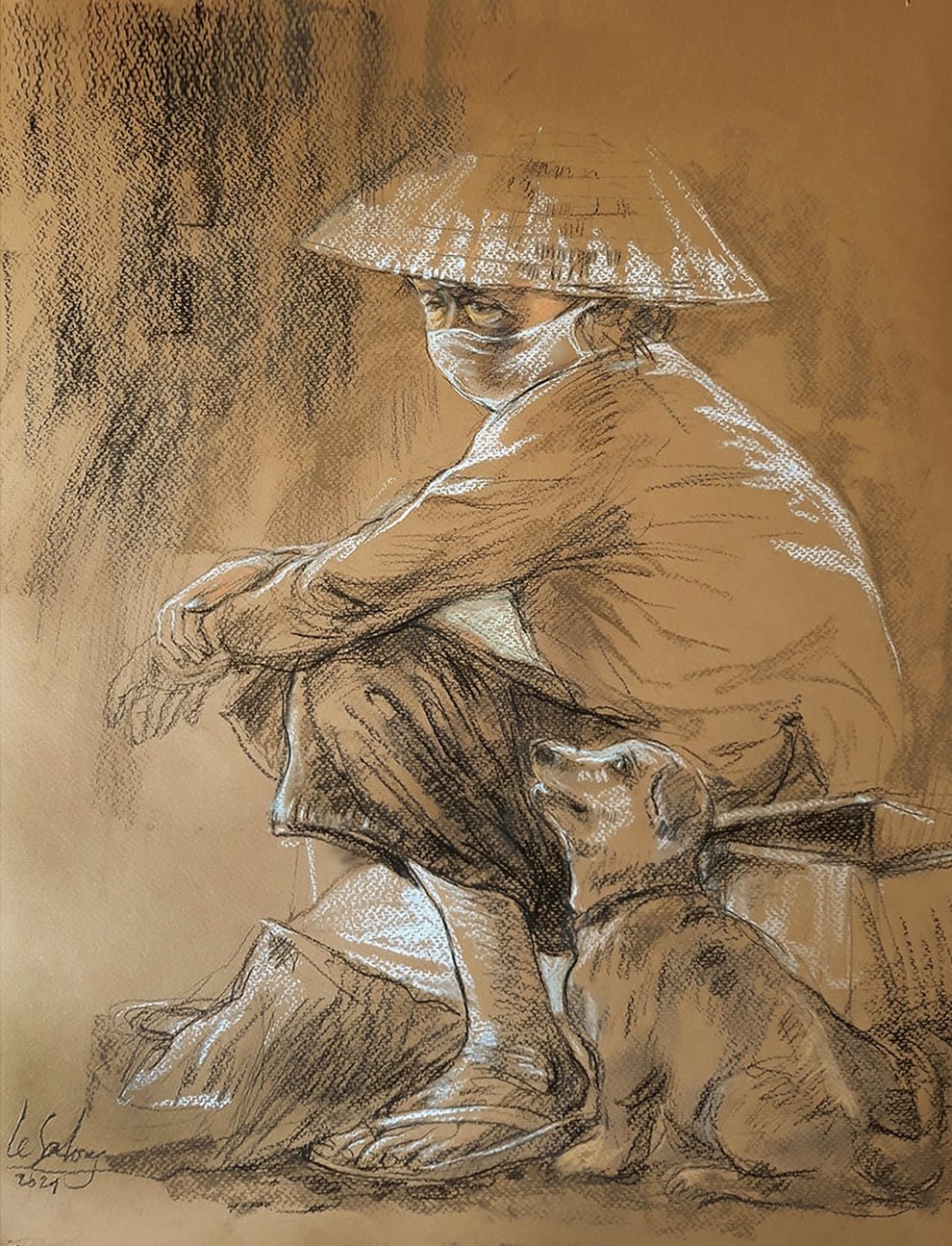 Những câu chyện ấm tình người giữa tâm dịch Sài Gòn được vẽ thành tranh - 6 Những câu chyện ấm tình người giữa tâm dịch Sài Gòn được vẽ thành tranh - 6