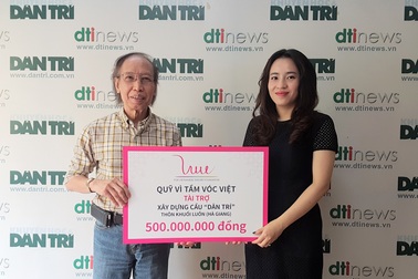 Quỹ Vì Tầm Vóc Việt tài trợ 500 triệu đồng xây cầu Dân trí thứ 15 tại Hà Giang