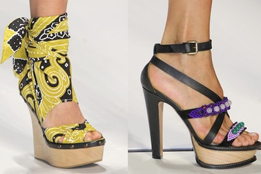 Những kiểu giày dép “hot” nhất tuần lễ thời trang Milan