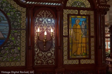 Khung cảnh khoang hạng nhất trên tàu Titanic được phục dựng