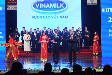 Vinamilk tiếp tục được vinh danh Thương hiệu Quốc gia 2014