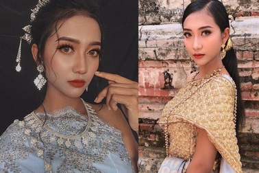 Thiếu nữ Khmer “nổi như cồn” với làn da bánh mật cuốn hút