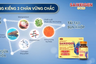 Saikeigen Gold - ứng dụng Đông trùng hạ thảo cải thiện bệnh xương khớp, đẩy lùi bệnh xương khớp hiệu quả