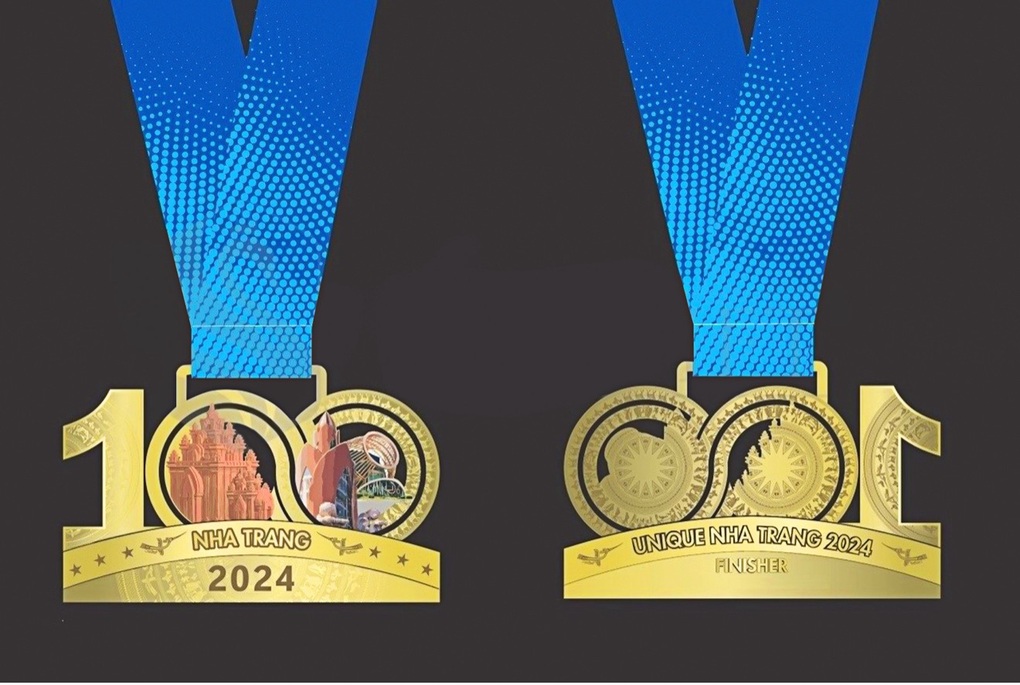 Biểu tượng Nha Trang trên huy chương giải chạy Unique Nha Trang H-Marathon 2024 - 1 Biểu tượng Nha Trang trên huy chương giải chạy Unique Nha Trang H-Marathon 2024 - 1