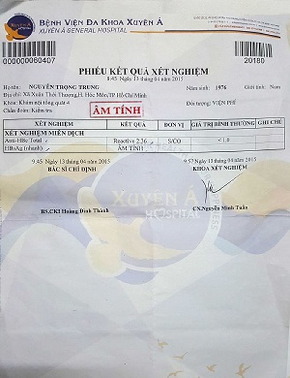 Chiến thắng viêm gan B sau 6 năm cần mẫn điều trị - 3 Chiến thắng viêm gan B sau 6 năm cần mẫn điều trị - 3