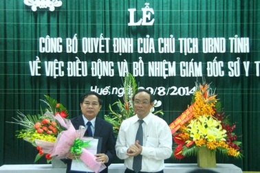 Bổ nhiệm Giám đốc mới Sở Y tế tỉnh Thừa Thiên – Huế