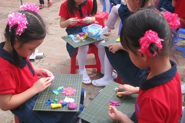 Nhiều trò chơi vui nhộn trong lễ khai giảng