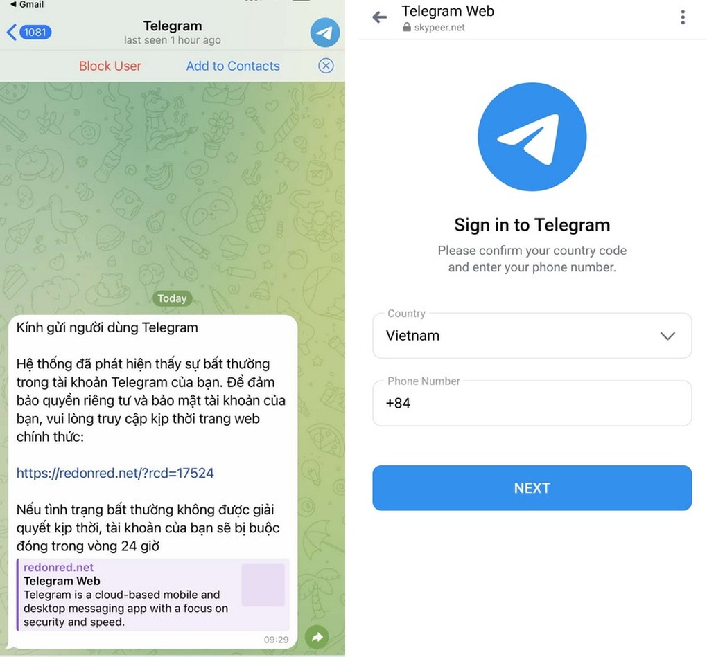 Cảnh báo chiêu lừa chiếm đoạt tài khoản Telegram tại Việt Nam - 2