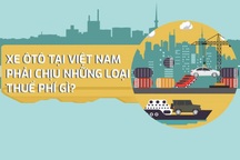 Infographic: Ô tô tại Việt Nam phải gánh những loại thuế phí gì?