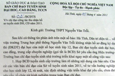 Bộ GD-ĐT chỉ đạo Hà Tĩnh bảo đảm quyền lợi cho học sinh