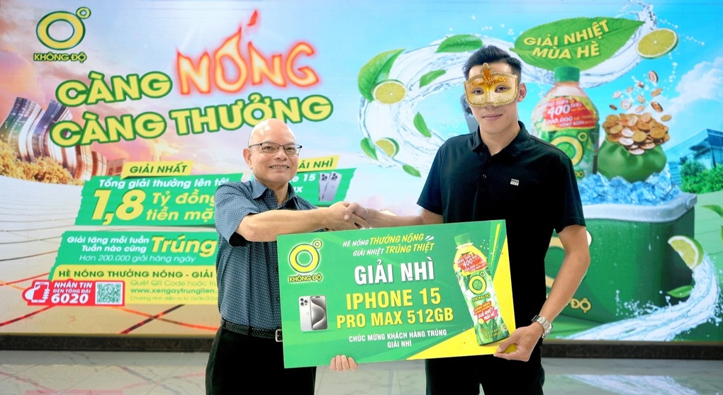 Trúng thưởng iPhone 15 Promax nhờ giải khát với Trà Xanh Không Độ - 1 Trúng thưởng iPhone 15 Promax nhờ giải khát với Trà Xanh Không Độ - 1